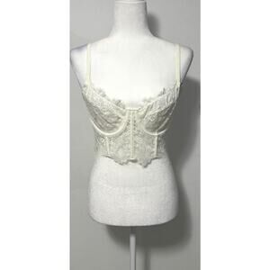 By Anthropologie Size L The Giselle Lace Bustier Intimates Feminine Romantic